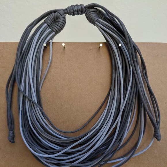 Leather multi-strand necklace with adjustable clasp NEW! - Picture 5 of 12